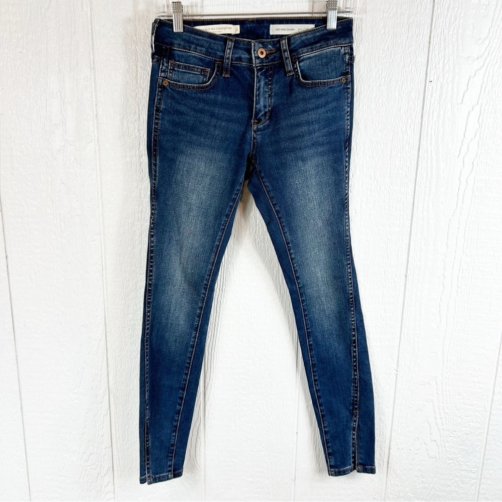 Pilcro and the Letterpress Anthropologie Skinny Denim Blue Jeans Size 26